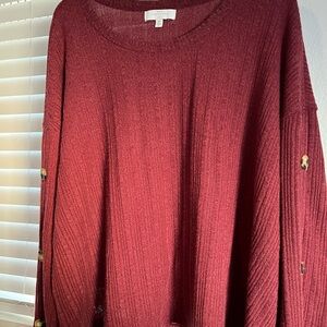 New Direction Women's Deep Red Sweater